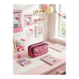 Hello Kitty Baskılı Çift Bölmeli Pembe Kız Çocuk Okul Kalemliği