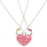 Hello Kitty Best Friends bff Arkadaşlık Çift Kolye 2 adet