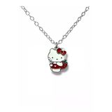 Hello Kitty Çilek Figürlü Kırmızı Kolye – 60 Cm Zincirli Sevimli Sanrio Takı