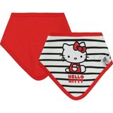 Hello Kitty Çizgi Desenli 0-24 Ay 2'li Mama Önlüğü - Siyah - Standart