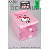 Hello Kitty "DEKOMUS CEP DEFTERİ HEDİYELİ" YENİ SEZON LİSANSLI HELLO KITTY MASA KALEMLİĞİ