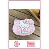 Hello Kitty Figürlü Melamin Çocuk Yemek Tatlı Meyve Tabağı Fincan Altlığı - 12 cm - Model 1
