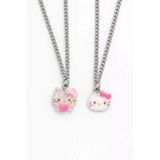 Hello Kitty İkili Çocuk Kolyesi En İyi Arkadaşlar Çift Kolye Seti Kız Çocuk Takı Aksesuarı