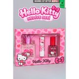 Hello Kitty Lisanslı Beauty Hediye Seti Parfüm,Dudak Balmı ve Oje Dekomus Cep Defteri Hediyeli