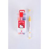 Hello Kitty Lisanslı Elma Koleksiyonu 12 Renkli Marker Set