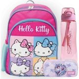 Hello Kitty Lisanslı Okul Çantası - Lisanslı Suluk&matara Hediye