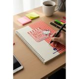 Hello Kitty Lisanslı Retro Koleksiyonu B5 Pp Tel Ciltli Defter – Dayanıklı Kapak