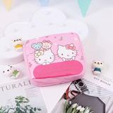 Hello Kitty Pembe Desenli Hijyenik Ped Çantası | Organizeri | Makyaj & Kozmetik Saklama Çantası | Fermuarlı Mini Düzenleyici - Renk: 02