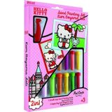 Hello Kitty Selfi Eğitici ve Eğlenceli Kum Boyama Seti-Red Castle DS-22