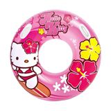 Hello Kitty Tutmaçlı Büyük Boy Deniz Simidi Pembe Havuz Simidi Yetişkinler İçin Simit 97cm