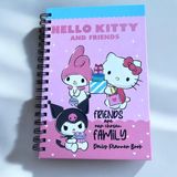 Hello Kitty ve Arkadaşları Günlük Planlayıcı Defter - Eğlenceli ve Renkli Kuromi Organizasyon Defteri - Açık Pembe - 1 Adet