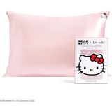 Hello Kitty x Fermuarlı Saten Yastık Kılıfı, 66 x 48 cm - Pembe - Tek Ebat