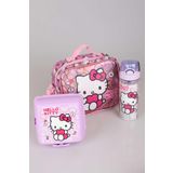 Hello Kitty YENİ SEZON LİSANSLI HELLO KITTY'NIN PIRILTILI DÜNYASI ÖZEL KOLEKSİYON BESLENME ÇANTASI ,500 ML MATAR