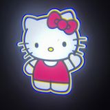 Hello Kity Logolu Mesafe Sensörlü Fotoselli Pilli Yapıştırmalı Kapı Altı Led Logo