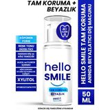 Hello Smile Tam Koruma Anında Beyazlatıcı Diş Macunu 50 ml Köpüren Formda Hassas Temizlik
