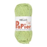 Hello Soft Papier Kağıt Çanta Örme Ipi 100 Gram 100 Metre Açık Yeşil P24