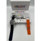 Hello Watch 3 Amoled 2 Kordonlu Ultra 49mm Watch 8 Wireless Şarj Pusula 4gb Akıllı Saat 450 Mah