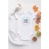 Hello World Bebek Body Beyaz Bebek Badi Zıbın, 2-4 Yaş