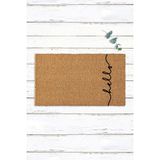 Hello Yazılı Dış Kapı Paspası Koko Paspas Yatay Hello Yazılı Baskılı Paspas - 33 x 60