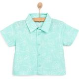 HelloBaby Aqua Dreams Erkek Gömlek Erkek Bebek - 9 Ay - Mint