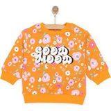 Hellobaby Basic Az Şardonlu Aslan Desenli Sweatshirt Kız Bebek - 2 Yaş - Turuncu