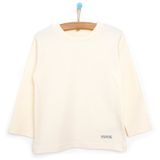 HelloBaby Basic Balıkçı İnterlok Unisex Beyaz Sweatshirt