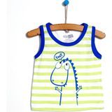 HelloBaby Basic Erkek Bebek Atlet Tshirt - Yeşil - 9 Ay