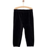 Hellobaby Basic Erkek Kadife Eşofman Alt Erkek Bebek - Siyah - 6 Ay