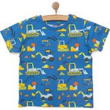 Hellobaby Basic Erkek Kepçe Desenli T-Shirt Erkek Bebek - Mavi - 1 Yaş
