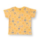 HelloBaby Basic Erkek Palmiye Ağacı Baskılı T-Shirt Bebek - Desenli