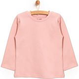 HelloBaby Basic Interlok Uzun Kol Tshirt Kız Bebek - 2 Yaş - Pudra