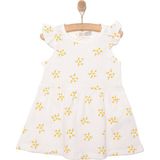 Hellobaby Basic Kız Çiçek Desenli Elbise Kız Bebek - Ekru - 1,5 Yaş