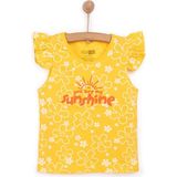 Hellobaby Basic Kız Güneş Işığı Desenli Atlet T-Shirt Kız Bebek - Sarı - 9 Ay