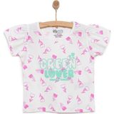 HelloBaby Basic Kız Lale Desenli T-Shirt Kız Bebek - Ekru - 1,5 Yaş