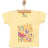 HelloBaby Basic Kız Meyve Baskılı T-Shirt Kız Bebek - Sarı - 6 Ay