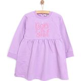 HelloBaby Basic Kız Örme Önü Fırfırlı Elbise Kız Bebek - 1 Yaş - Lila
