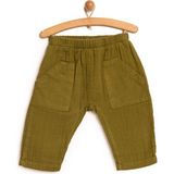 HelloBaby Basic Müslin Pantolon Erkek Bebek - Koyu Yeşil - 1 Yaş