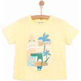 HelloBaby Crocodile Erkek Tshirt Erkek Bebek - Sarı - 1 Yaş