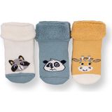HelloBaby Erkek 3lü Havlu Çorap Bebek - Mavi