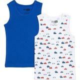 Hellobaby Erkek Bebek 2li Atlet Araba Baskılı Bisiklet Yaka Sleeveless - 3 - 4 Yaş - Lacivert