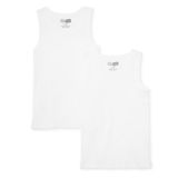 HelloBaby Erkek Bebek 2li Atlet Bisiklet Yaka Sleeveless - Beyaz
