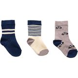 Hellobaby Erkek Bebek 3lü Soket Çorap Araba Baskılı - 6-12 Ay - Mavi