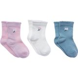Hellobaby Erkek Bebek 3lü Soket Çorap Çiçek Baskılı - 1 - 2 Yaş - Açık Pembe
