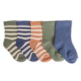 HelloBaby Erkek Bebek 5li Soket Çorap Çizgili - Lacivert
