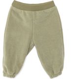 Hellobaby Erkek Bebek Basic Pantolon Polar Ribanalı Paça Koyu Gri - Haki - 6 Ay