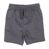 HelloBaby Erkek Bebek Basic Şort Reçme Paça Gri -