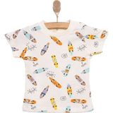 HelloBaby Erkek Bebek Basic Tişört Kaykay Desenli Bisiklet Yaka Kısa Kol Karışık Renkli 2 Yaş -