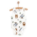 HelloBaby Erkek Bebek Body Atlet Kol Bej -