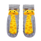 HelloBaby Erkek Bebek Çarık Çorap Hayvan Baskılı - Gri Melanj