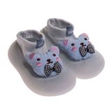 HelloBaby Erkek Bebek Çarık Çorap Hayvan Baskılı - Mavi